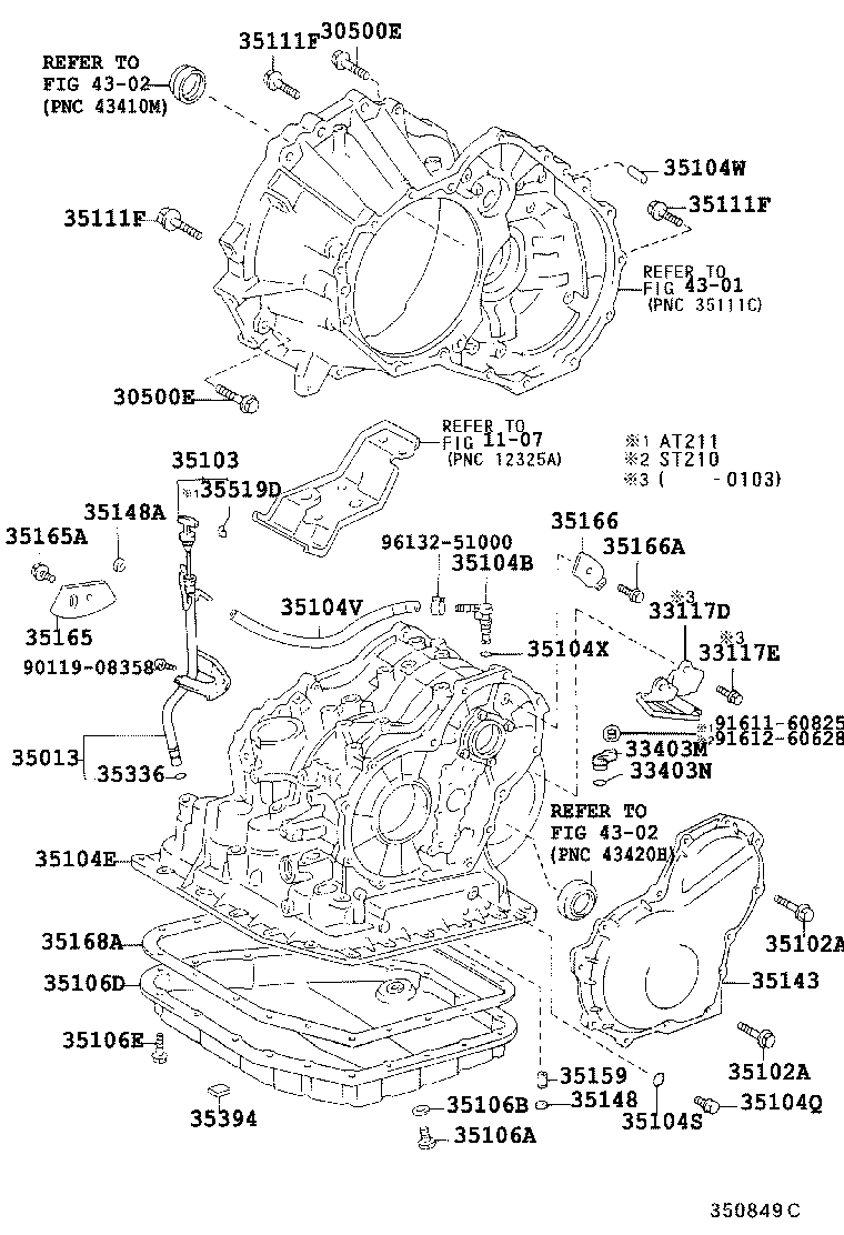 35012-21020 HOSE SUB-ASSY, TRANSMISSION BREATHER product image