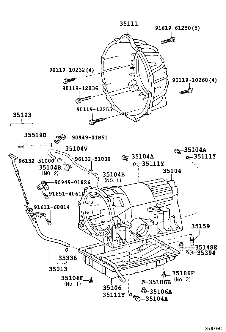 35106-30140 PAN SUB-ASSY, AUTOMATIC TRANSMISSION OIL product image