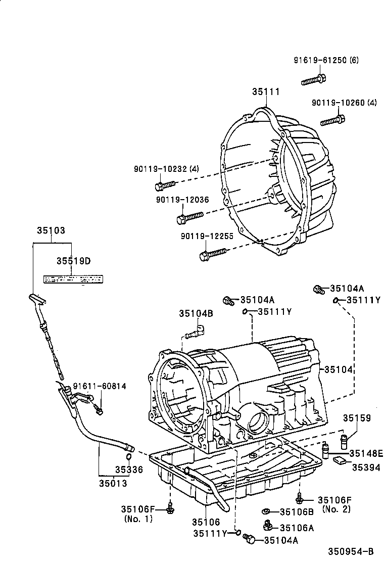 35106-24030 PAN SUB-ASSY, AUTOMATIC TRANSMISSION OIL product image