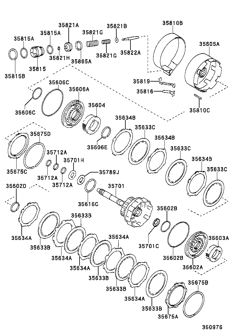 35602-21020 PISTON SUB-ASSY, FORWARD CLUTCH product image