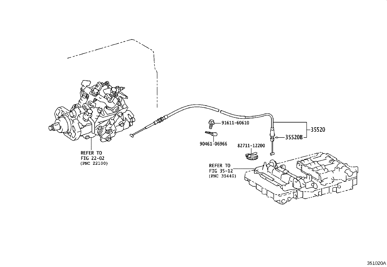 35520-28070 CABLE ASSY, THROTTLE product image