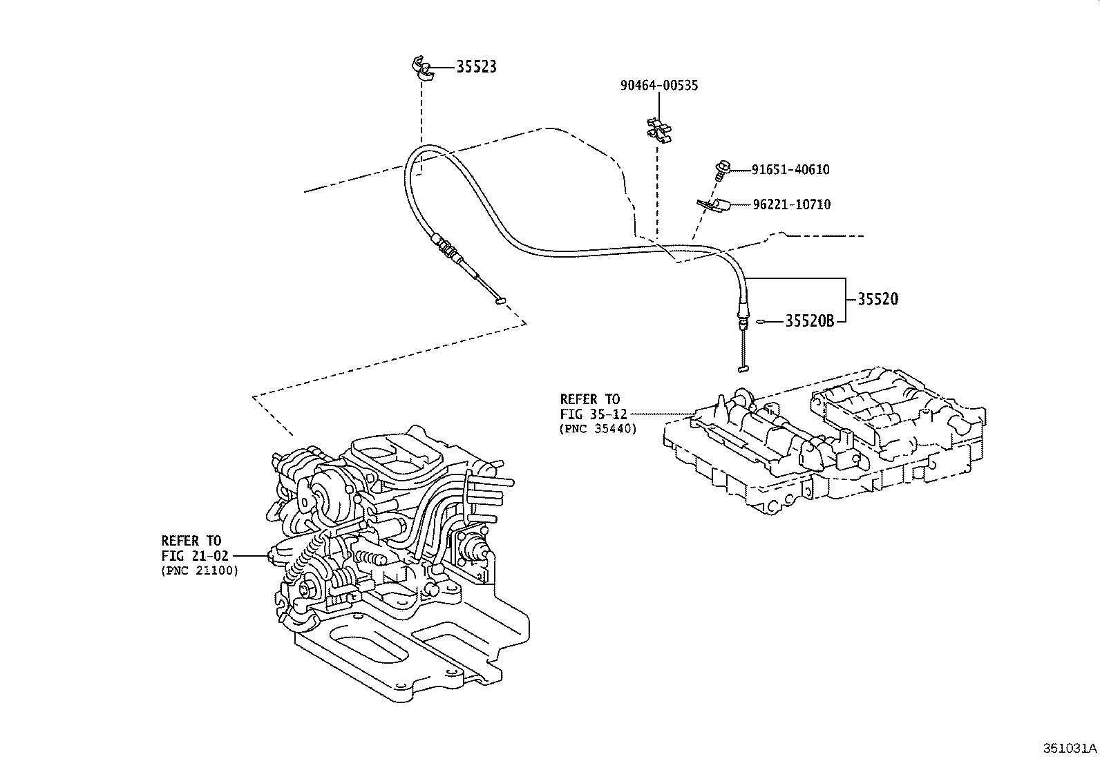 35520-28070 CABLE ASSY, THROTTLE product image