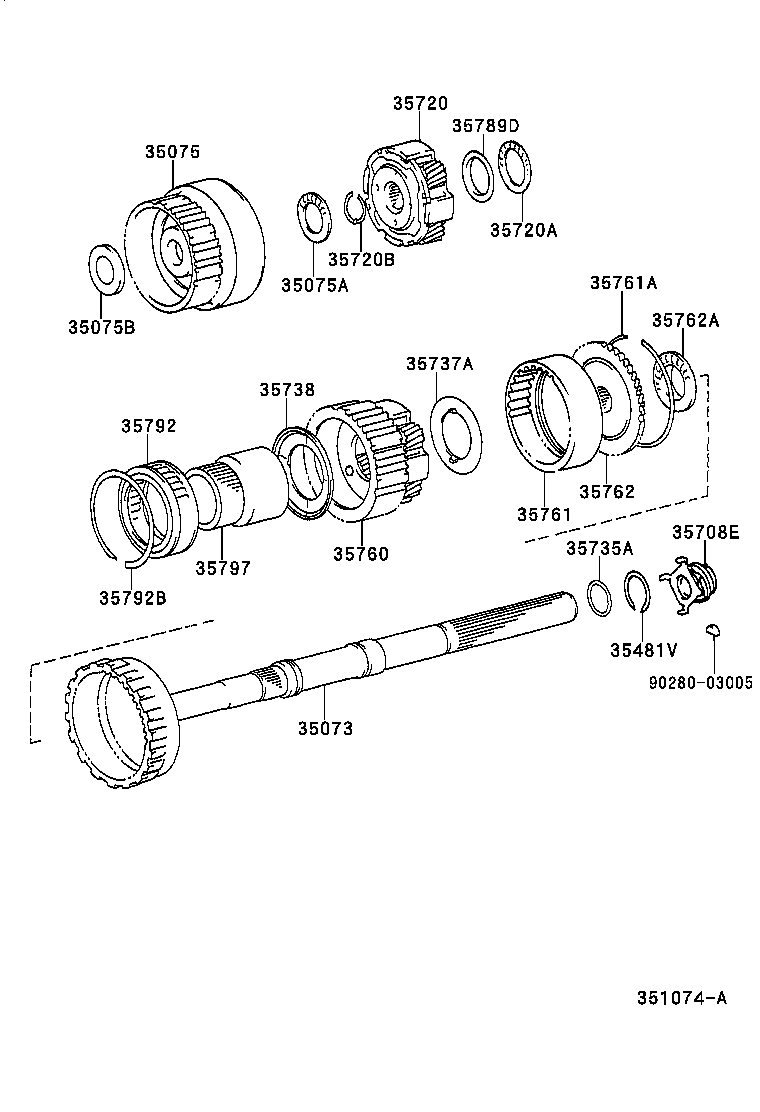 35705-60010 GEAR ASSY, REAR PLANETARY product image