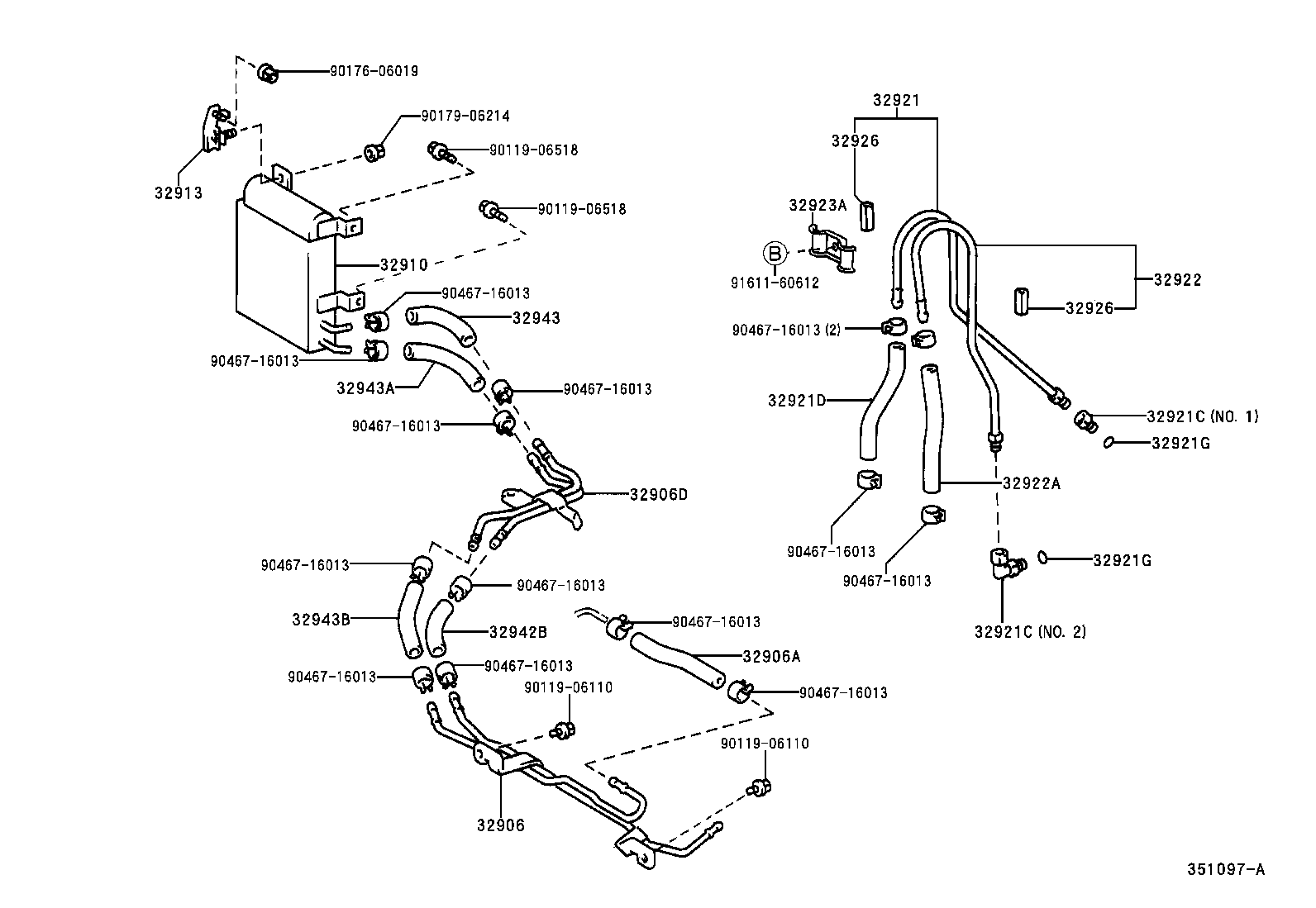 32922-48060 TUBE, OIL COOLER OUTLET, NO.1 product image