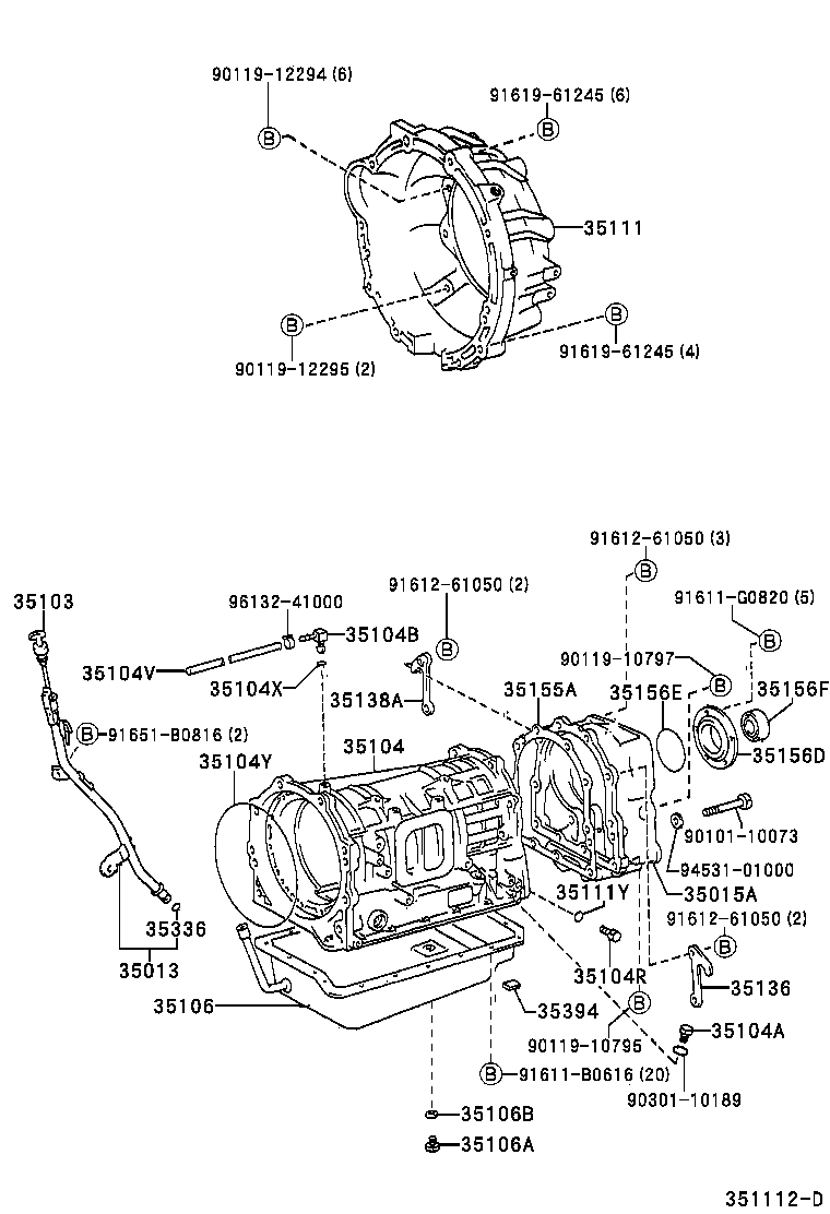 35104-60140 CASE SUB-ASSY, AUTOMATIC TRANSMISSION product image