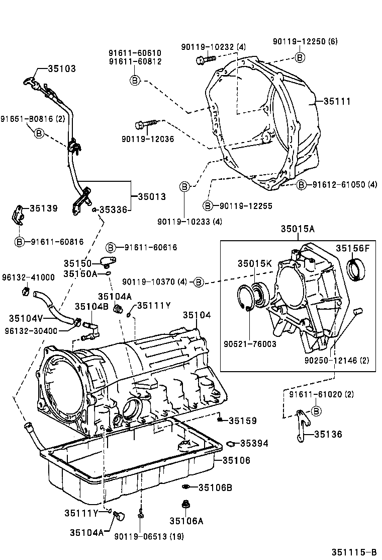 35123-60070 SKIRT, TRANSMISSION BREATHER product image