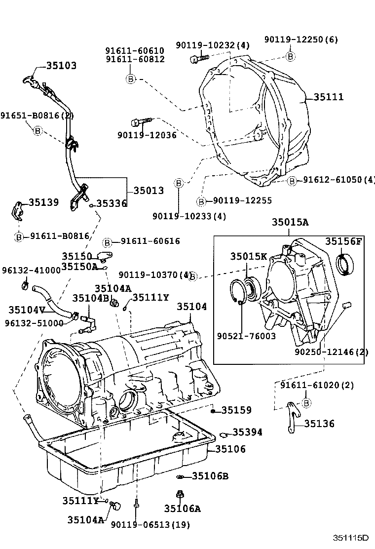 35111-60140 HOUSING, AUTOMATIC TRANSMISSION product image
