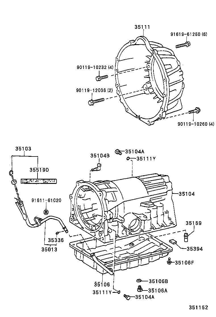 35106-24030 PAN SUB-ASSY, AUTOMATIC TRANSMISSION OIL product image