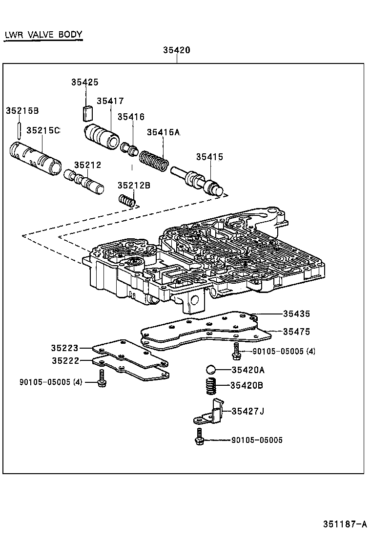 35208-26010 SPRING SUB-ASSY, B-2 ACCUMULATOR product image