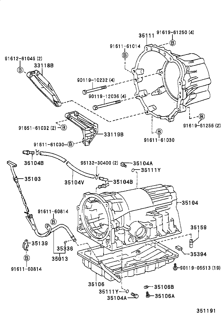 35106-30170 PAN SUB-ASSY, AUTOMATIC TRANSMISSION OIL product image