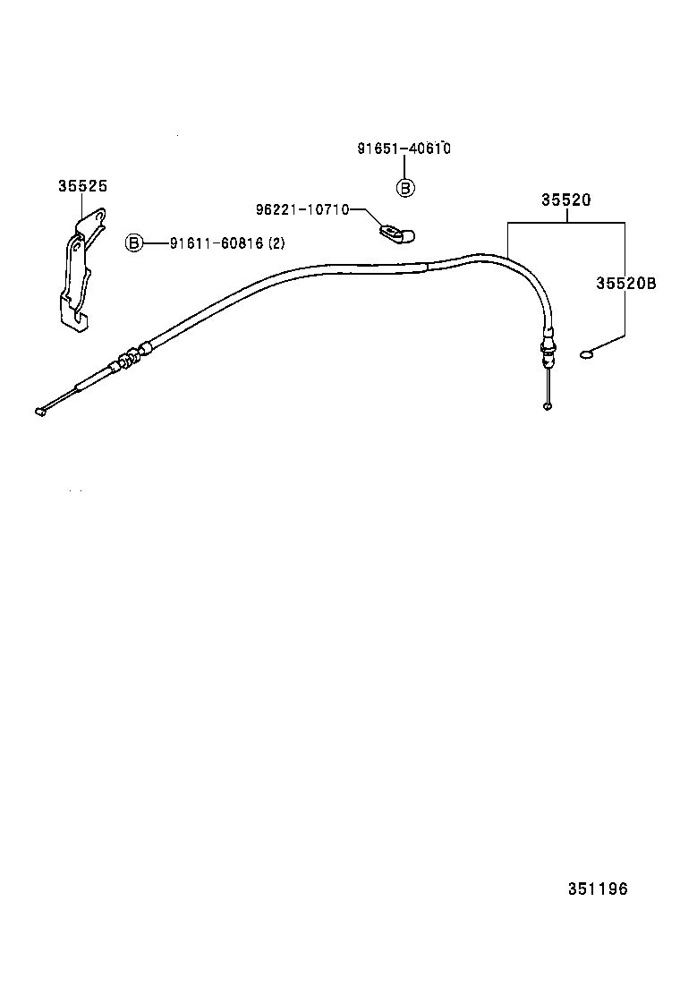 35520-30240 CABLE ASSY, THROTTLE product image