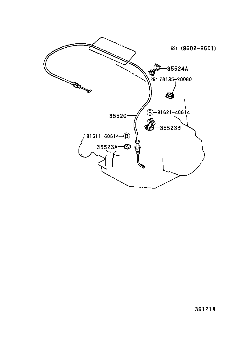 35520-21030 CABLE ASSY, THROTTLE product image