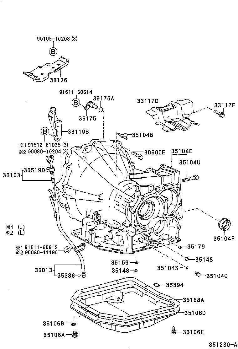 90080-11360 BOLT(FOR TRANSAXLE & ENGINE SETTING) product image
