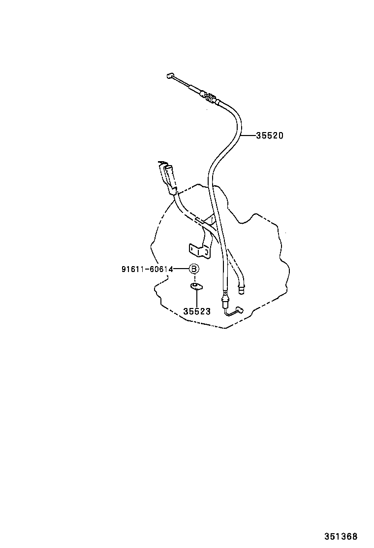 35520-21030 CABLE ASSY, THROTTLE product image