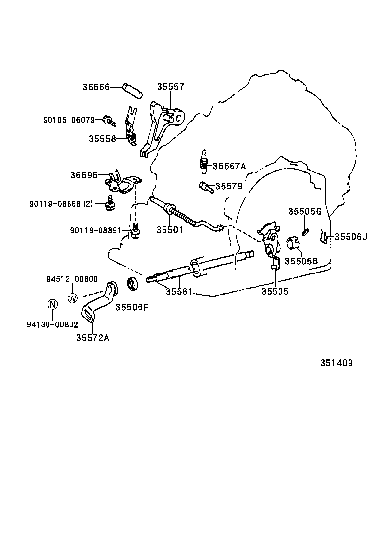 35520-20630 CABLE ASSY, THROTTLE product image