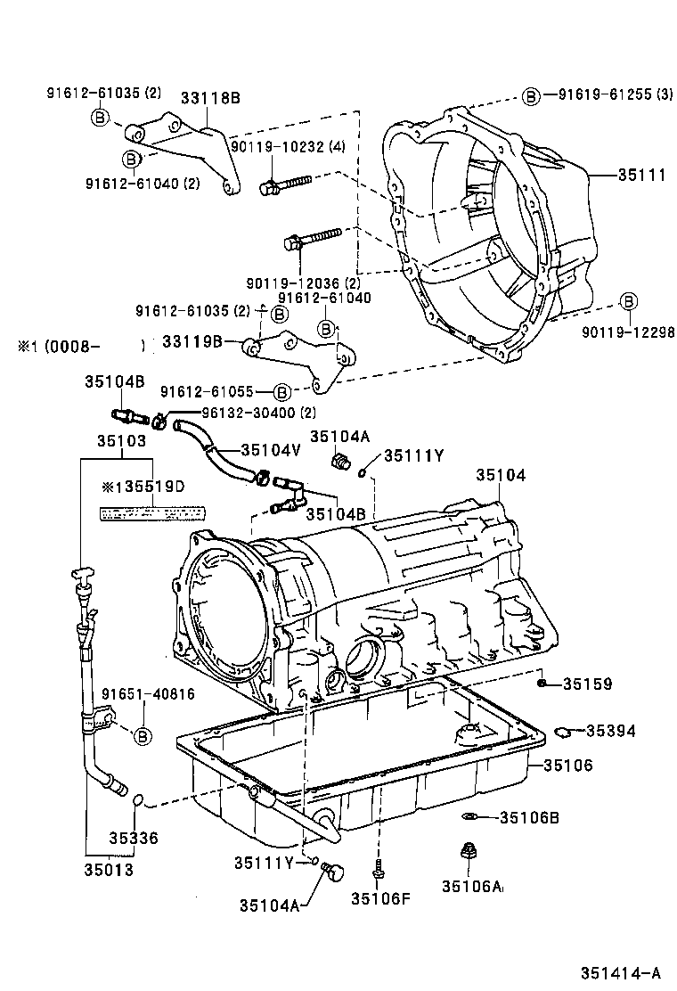 35104-60170 CASE SUB-ASSY, AUTOMATIC TRANSMISSION product image