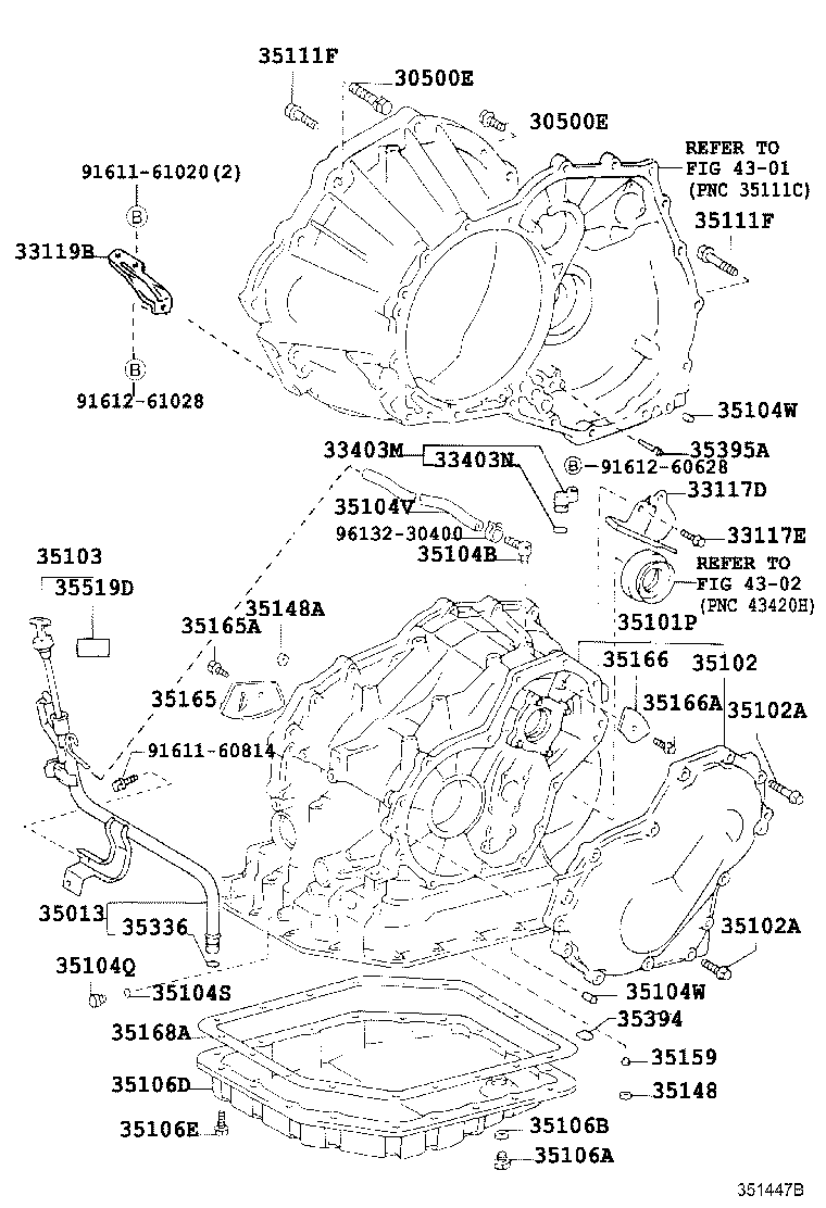35013-21040 TUBE SUB-ASSY, TRANSMISSION OIL FILLER product image