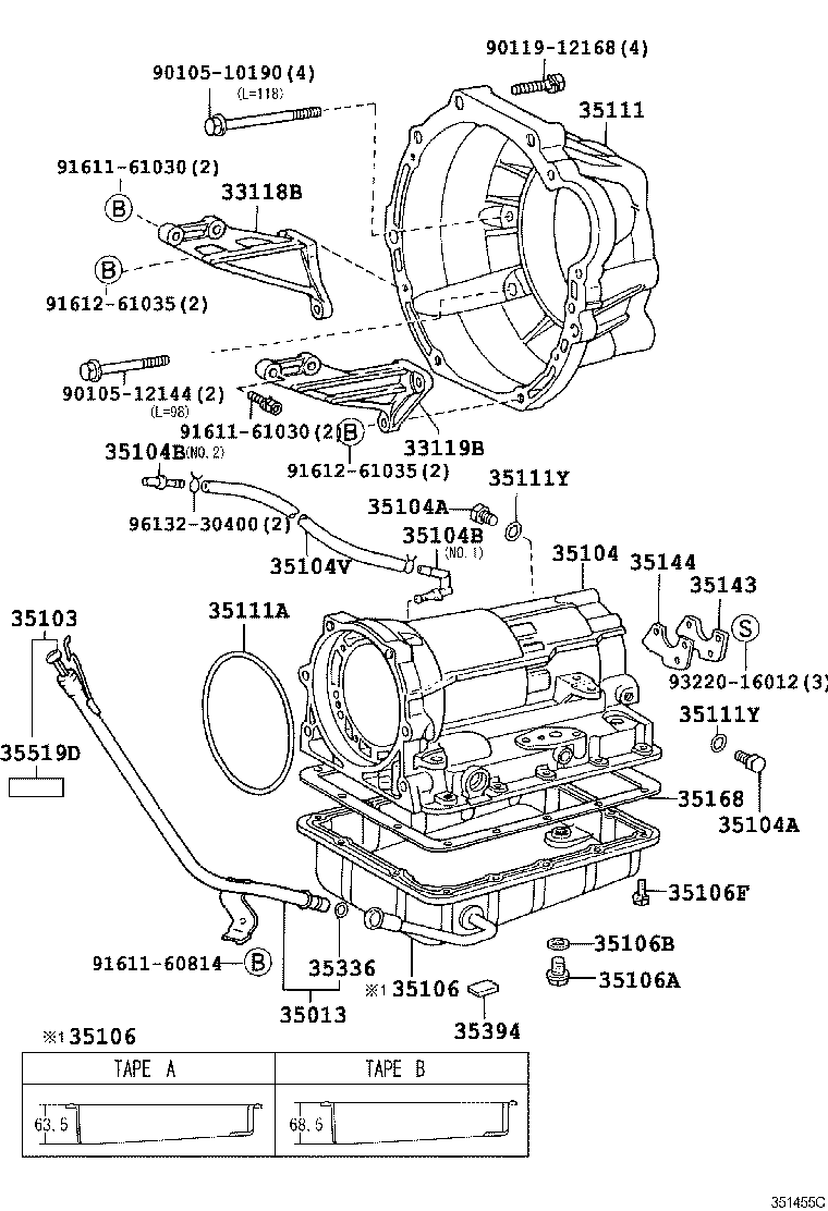 35111-22090 HOUSING, AUTOMATIC TRANSMISSION product image