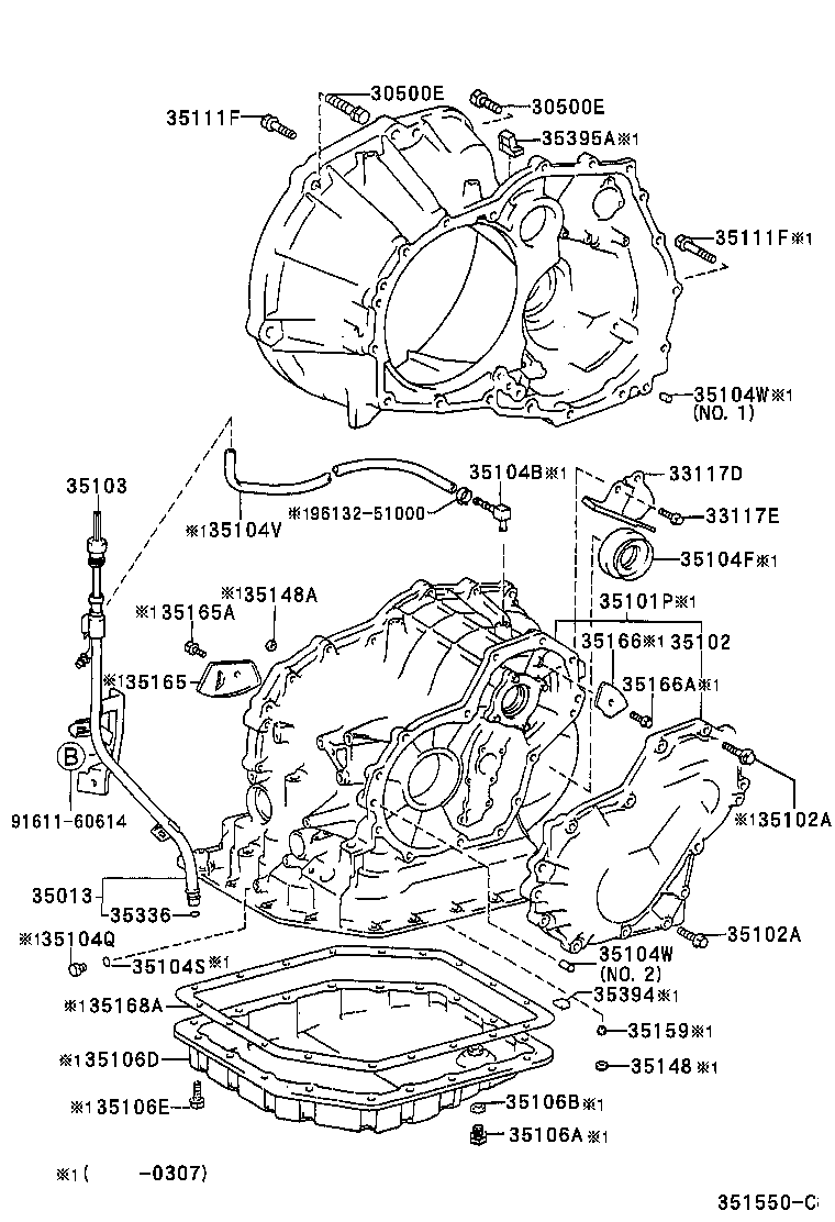 35104-16070 CASE SUB-ASSY, AUTOMATIC TRANSAXLE product image