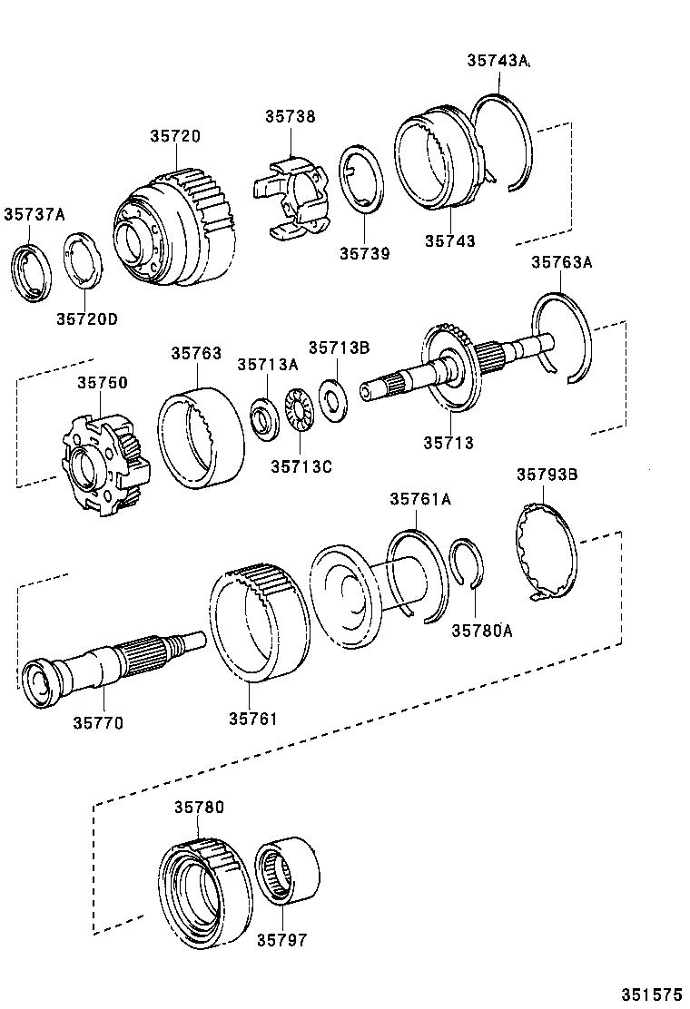 35708-30041 SHAFT SUB-ASSY, INTERMEDIATE product image