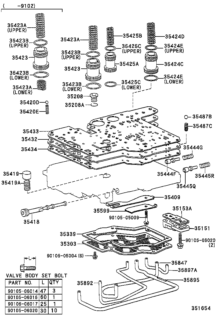 35208-26010 SPRING SUB-ASSY, B-2 ACCUMULATOR product image