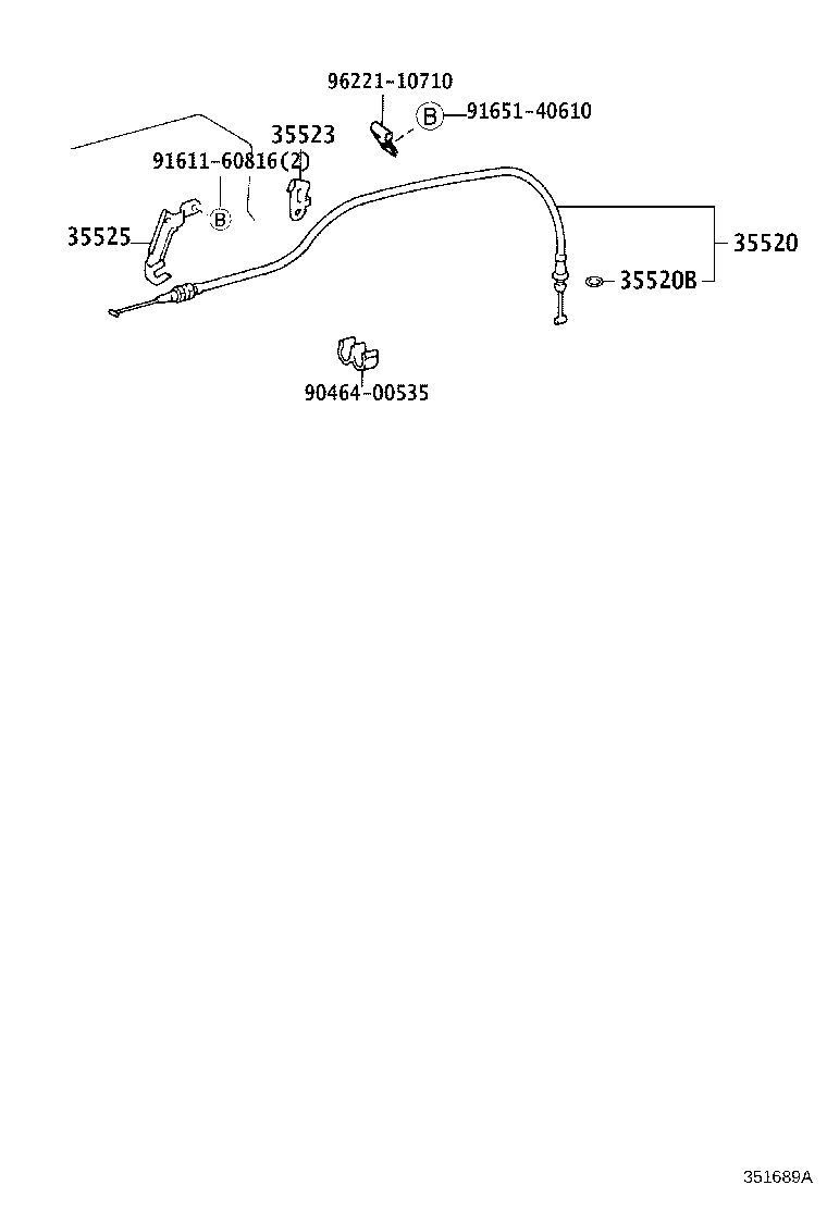 35572-25031 LEVER, TRANSMISSION CONTROL SHAFT, RH product image