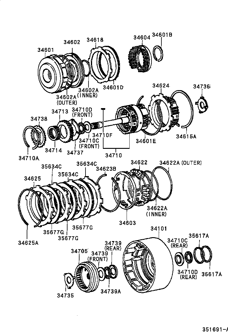 35677-30140 DISC, CLUTCH (FOR OVERDRIVE) product image