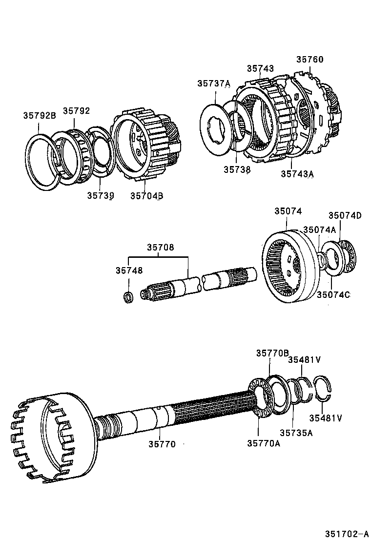 35708-30041 SHAFT SUB-ASSY, INTERMEDIATE product image