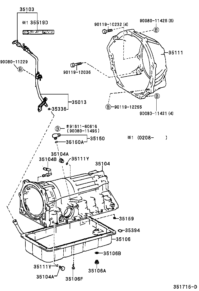 35111-0C010 HOUSING, AUTOMATIC TRANSMISSION product image