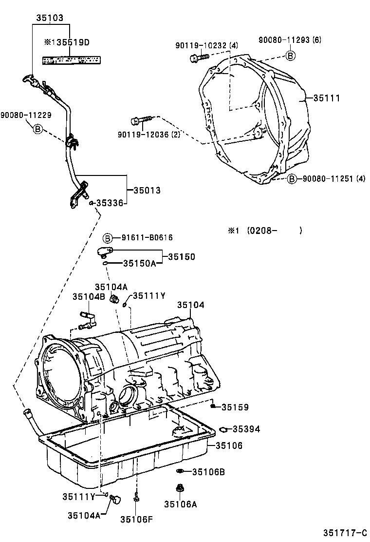 35111-0C010 HOUSING, AUTOMATIC TRANSMISSION product image