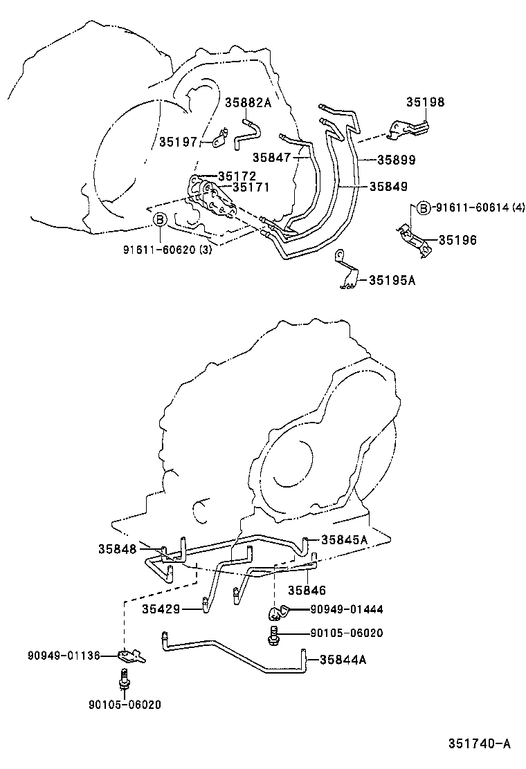 35196-12010 CLAMP, TRANSAXLE APPLY TUBE, NO.2 product image