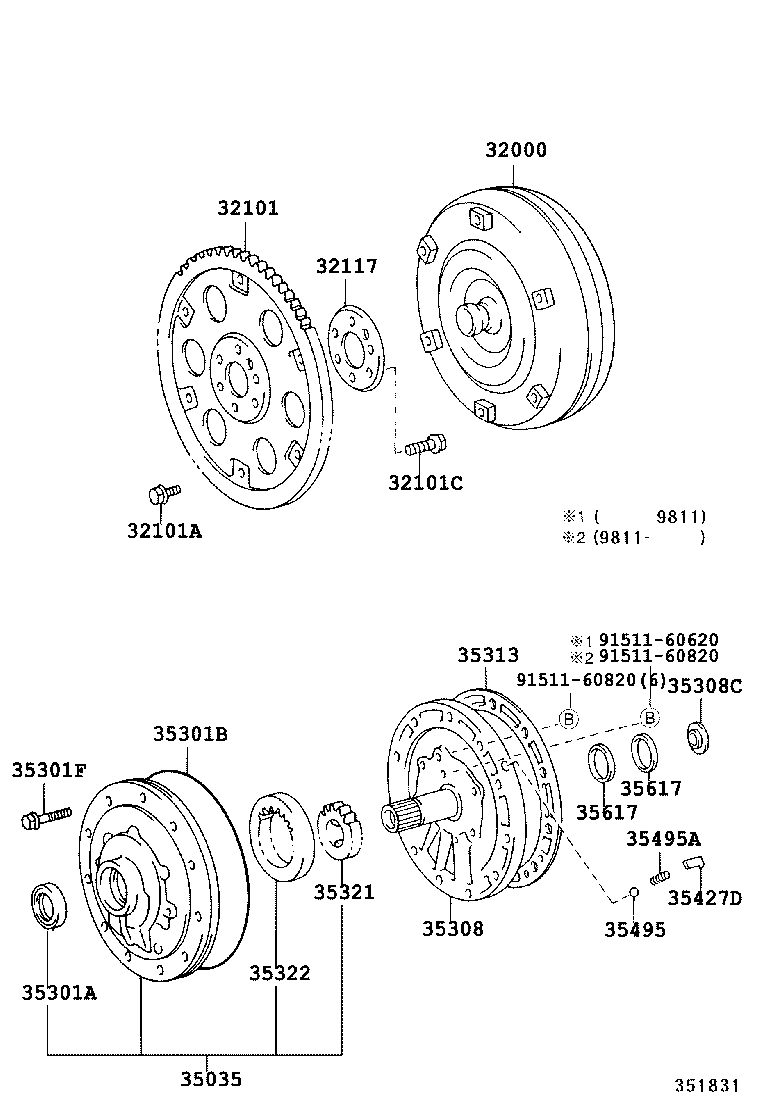 32111-65031 PLATE, PUMP IMPELLER DRIVE product image