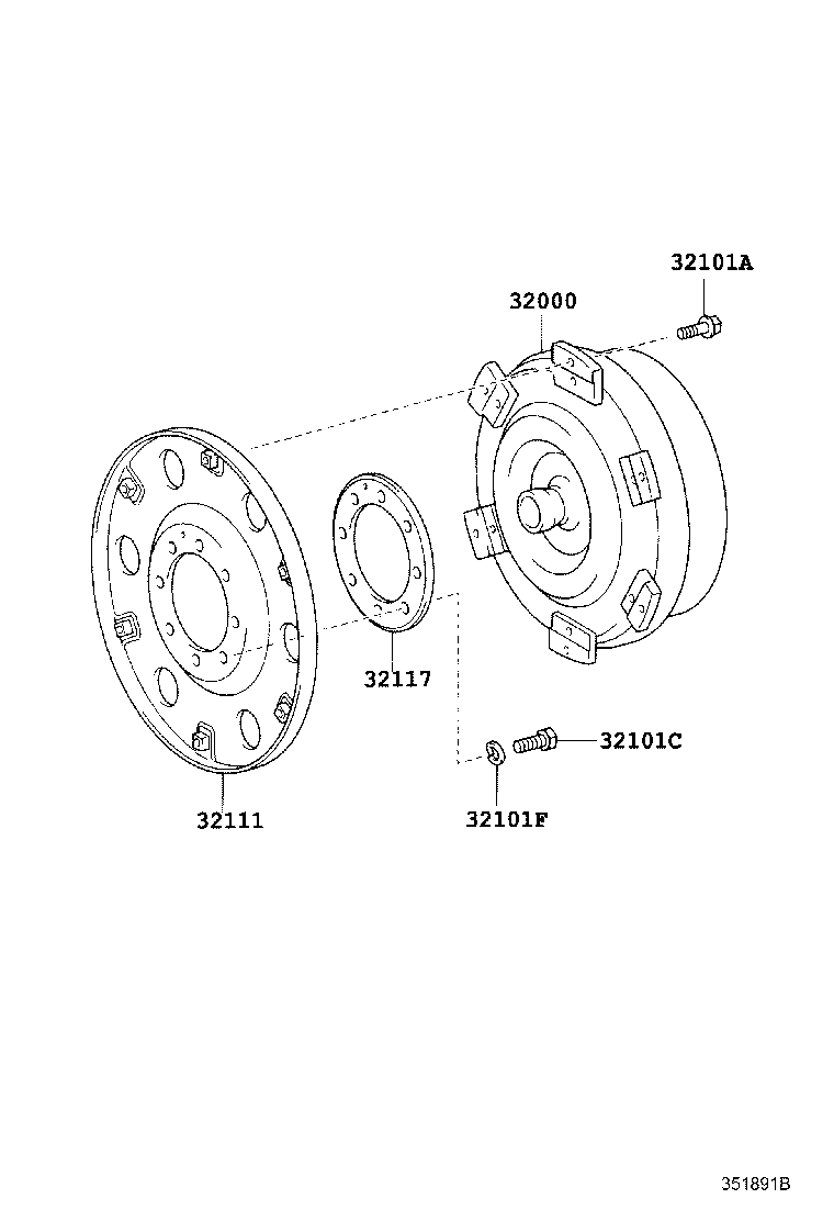 32111-37030 PLATE, PUMP IMPELLER DRIVE product image
