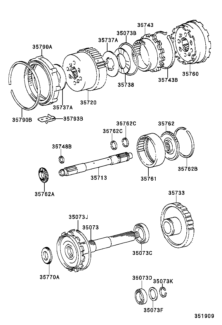35760-60080 GEAR ASSY, REAR PLANETARY product image