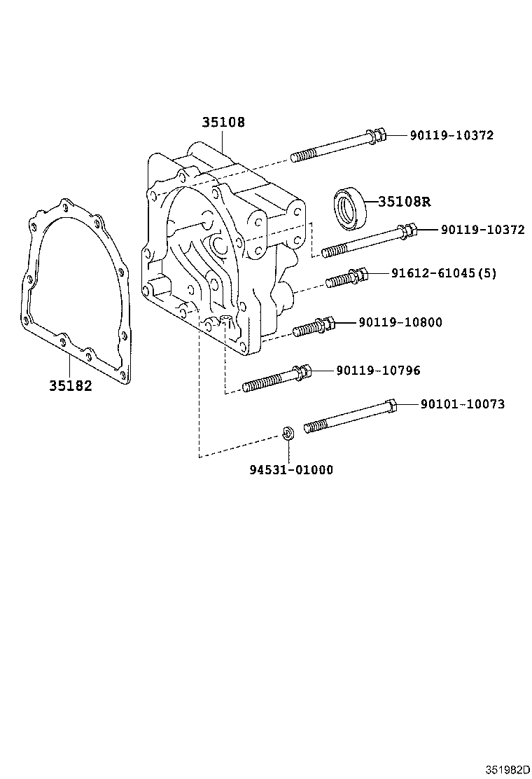 35181-36040 HOUSING SUB-ASSY, EXTENSION (ATM) product image