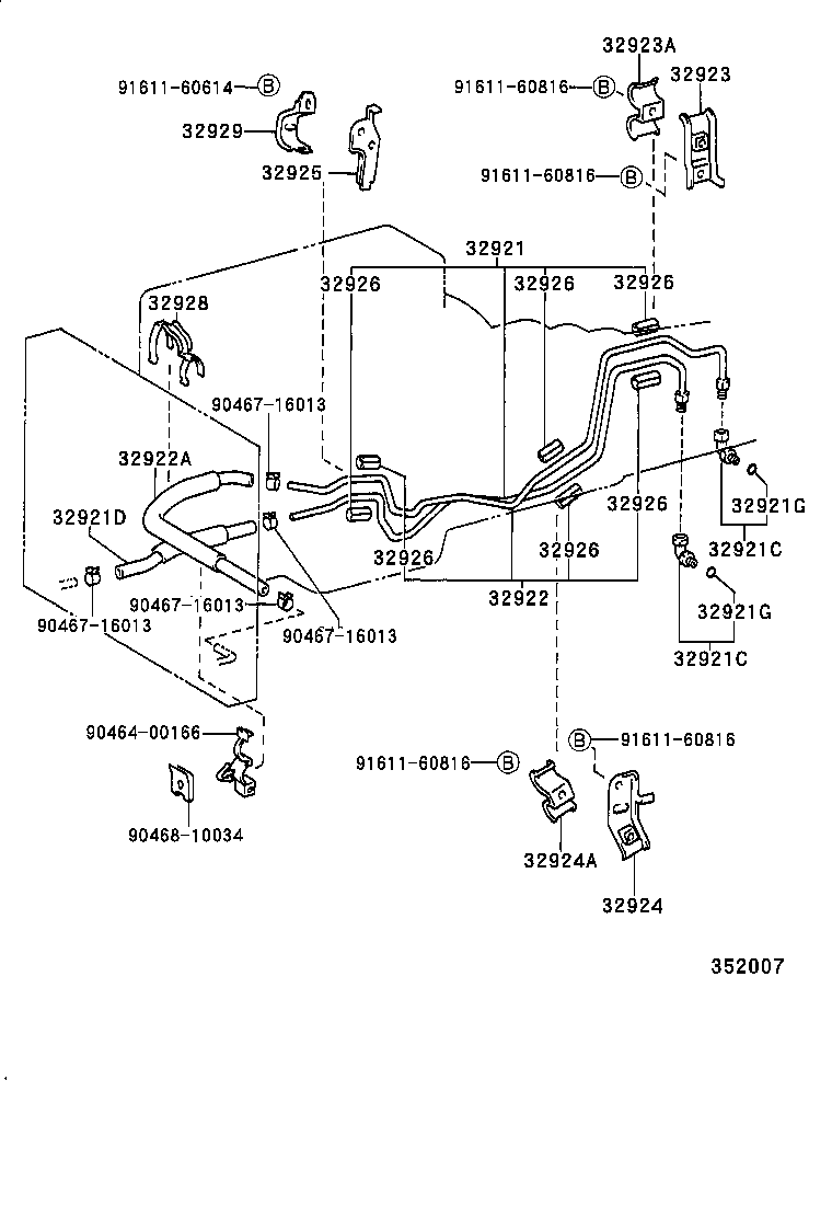 32922-25041 TUBE, OIL COOLER OUTLET, NO.1 product image
