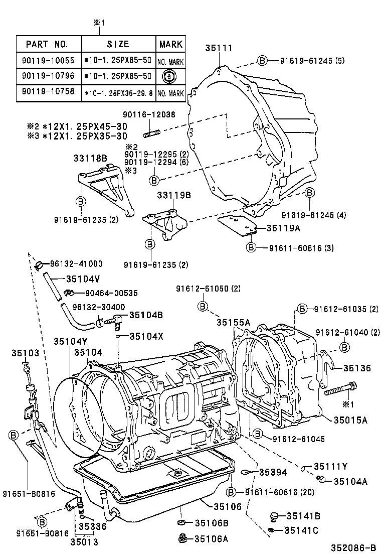 35104-60150 CASE SUB-ASSY, AUTOMATIC TRANSMISSION product image
