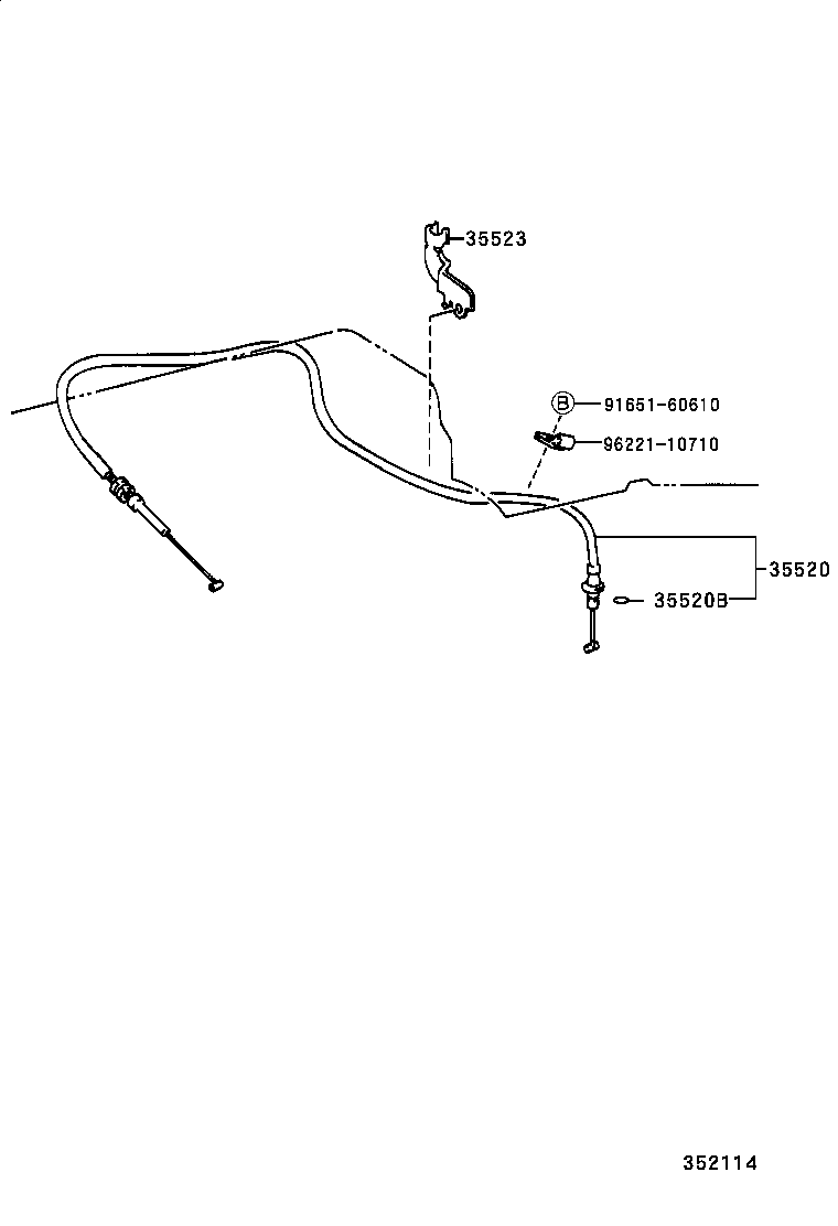 35572-35040 LEVER, TRANSMISSION CONTROL SHAFT, RH product image