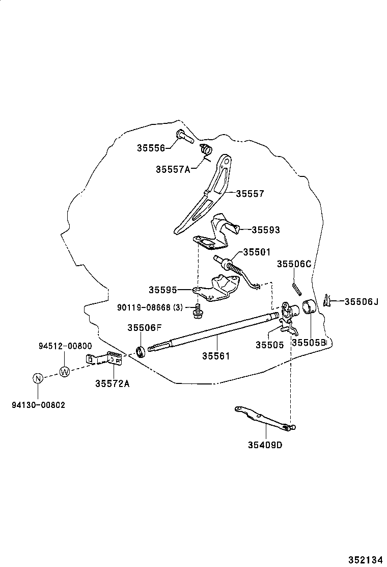 35558-32010 CLAMP, PAWL SHAFT product image