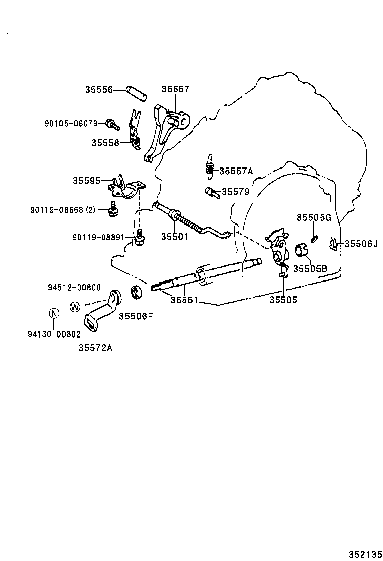 35558-32010 CLAMP, PAWL SHAFT product image