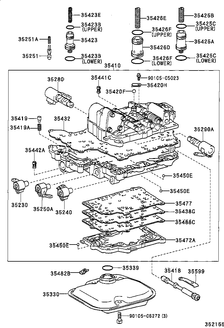 35196-21010 CLAMP, TRANSAXLE APPLY TUBE, NO.2 product image