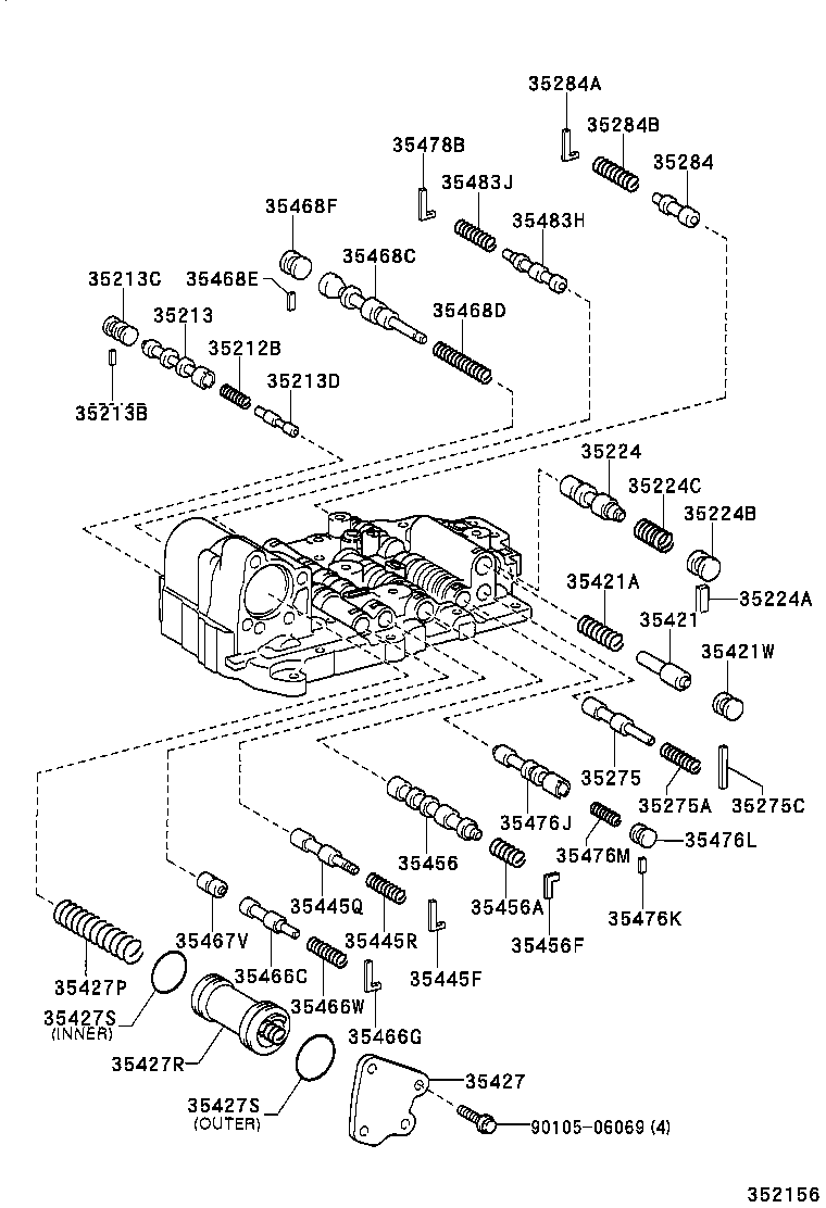 35196-21010 CLAMP, TRANSAXLE APPLY TUBE, NO.2 product image