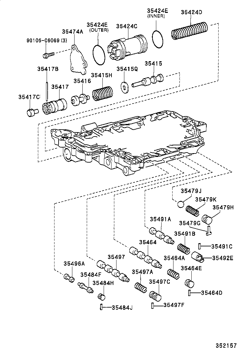 35196-21010 CLAMP, TRANSAXLE APPLY TUBE, NO.2 product image