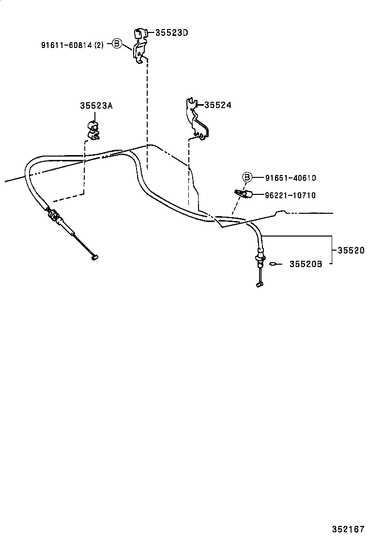 35573-26060 LEVER, TRANSMISSION CONTROL SHAFT, LH product image