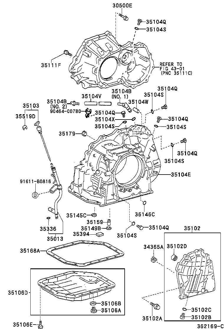 35106-21020 PAN SUB-ASSY, AUTOMATIC TRANSAXLE OIL product image