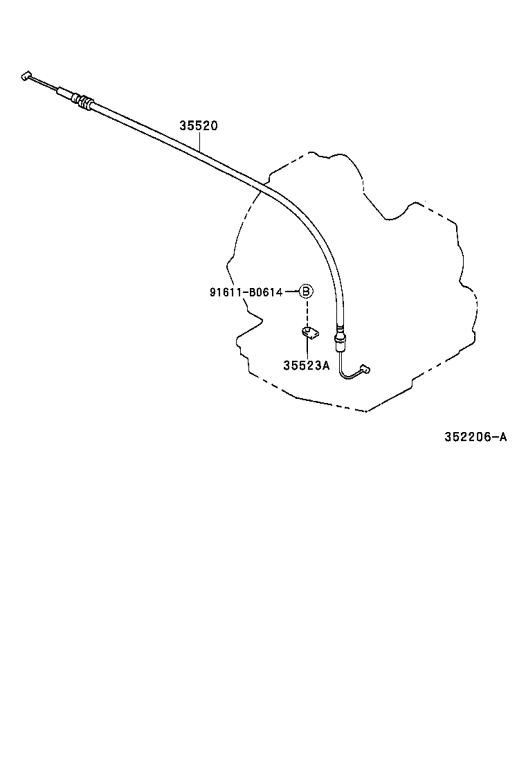 35520-21030 CABLE ASSY, THROTTLE product image