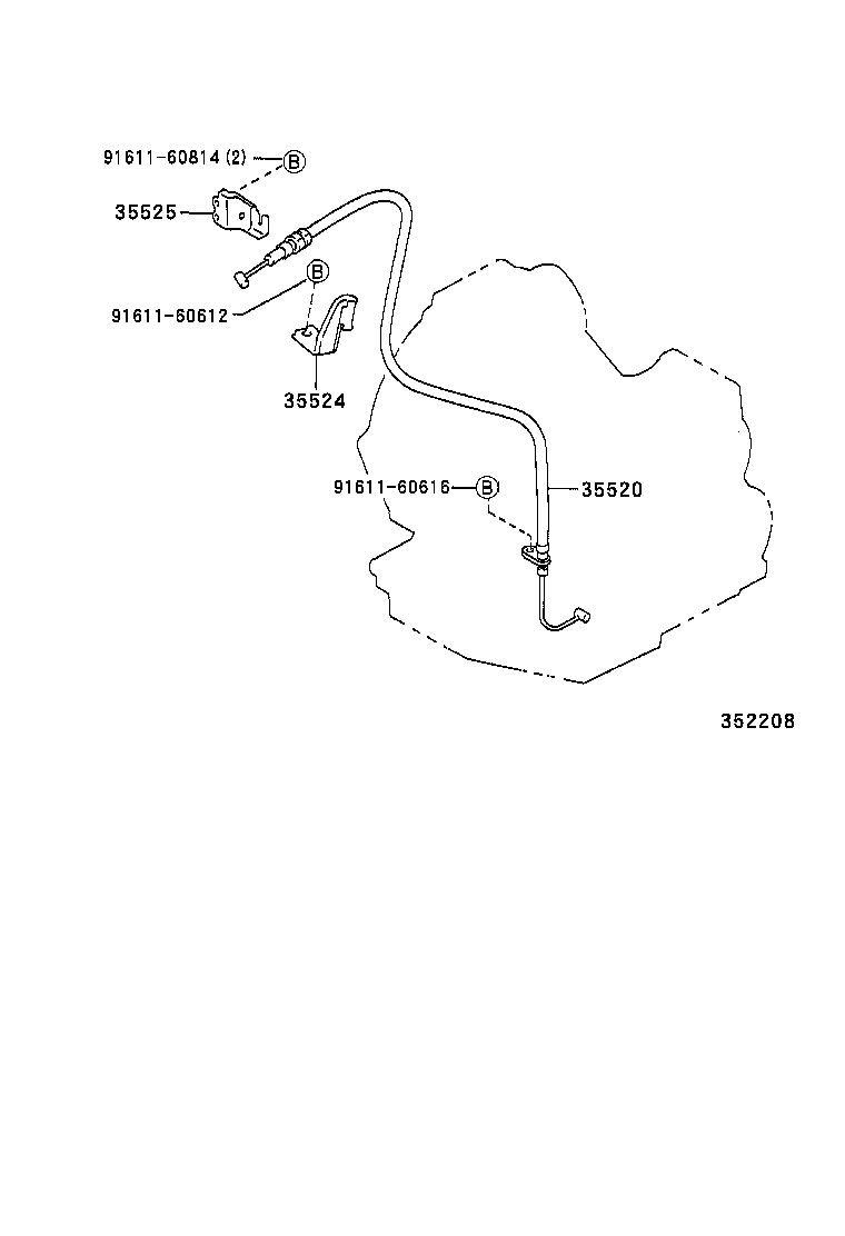 35520-21030 CABLE ASSY, THROTTLE product image