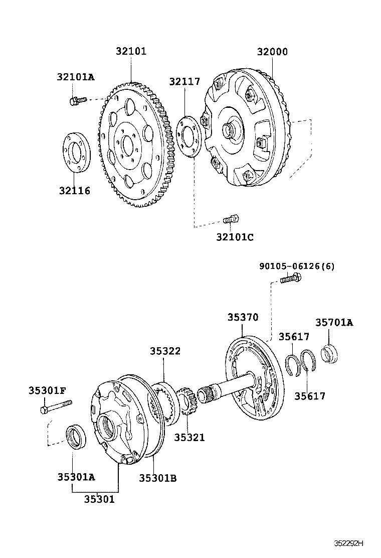 32111-60050 GEAR SUB-ASSY, DRIVE PLATE & RING product image