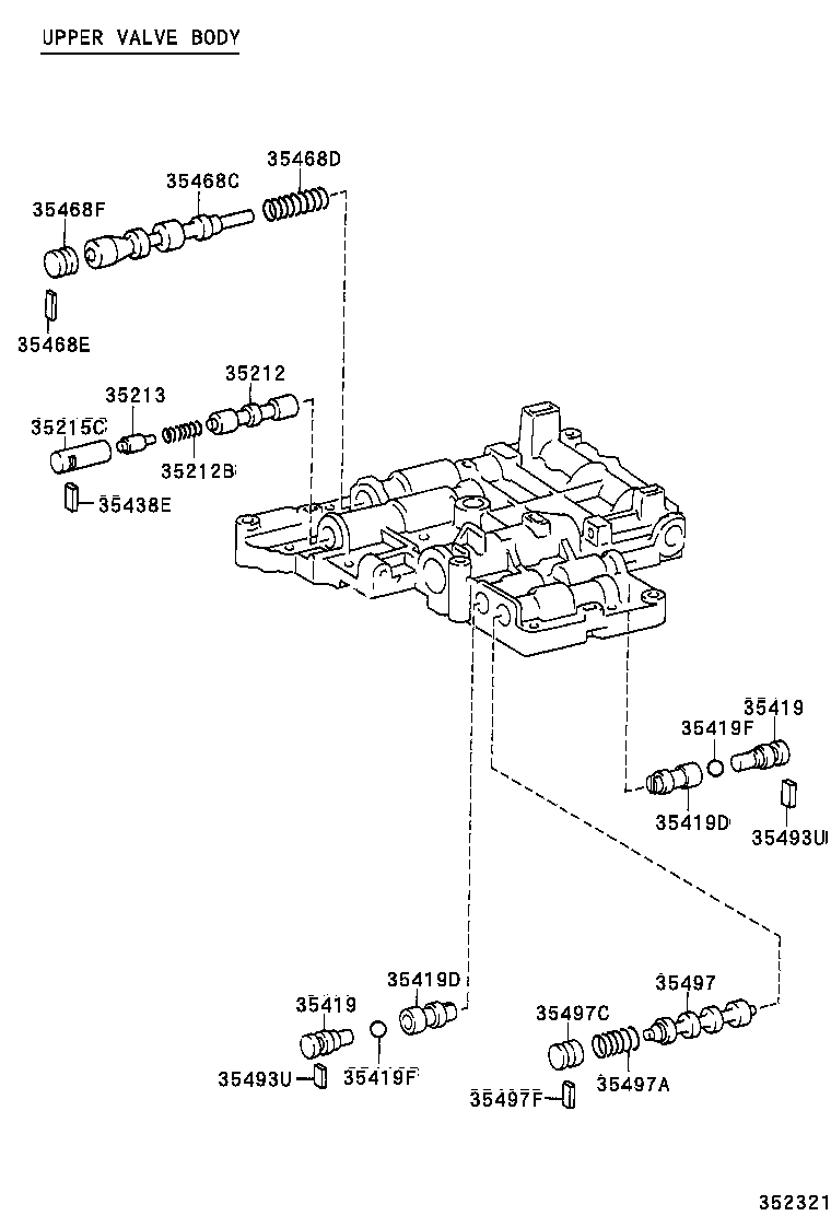 35205-12010 SPRING SUB-ASSY, B-2 ACCUMULATOR product image