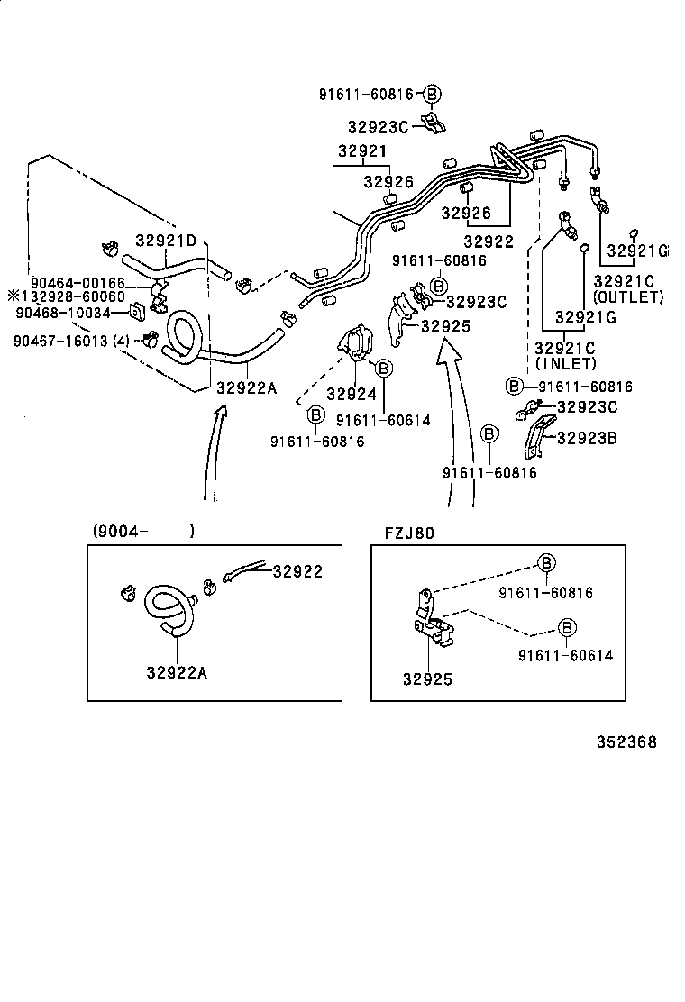 32913-60180 BRACKET, OIL COOLER product image